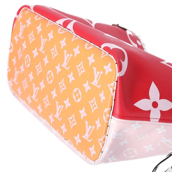 Louis Vuitton Neverfull MM Giant Monogram Tote Bag M44567 Rouge Pink - Picture 4 of 9